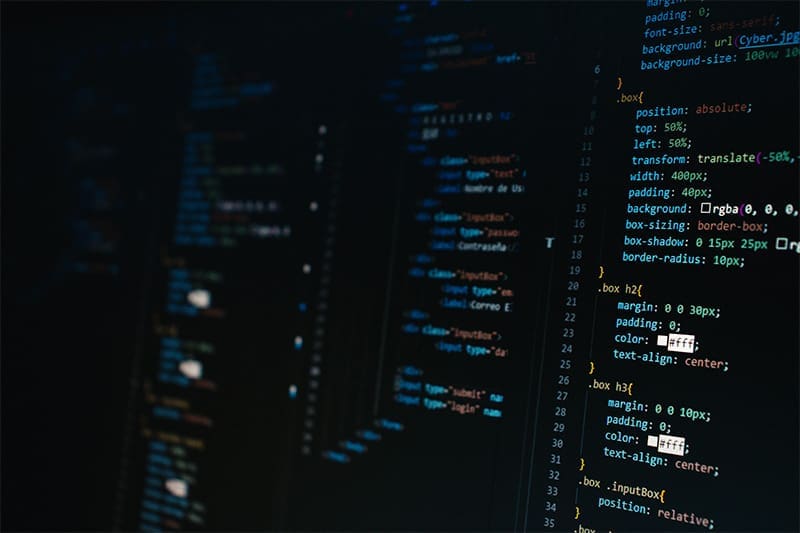 Computer Screen With Code